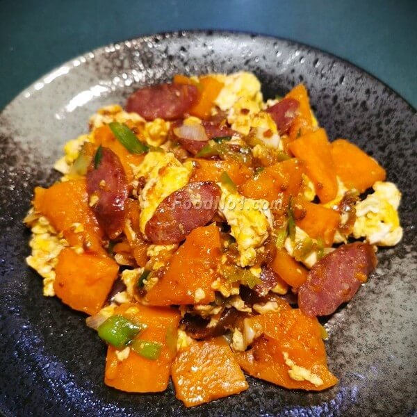 臘腸嫩蛋炒南瓜-營養資訊