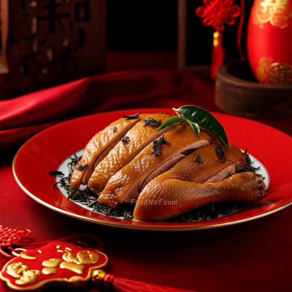 鴻運當頭做法,茶葉煙燻雞,簡易年菜,新年菜譜