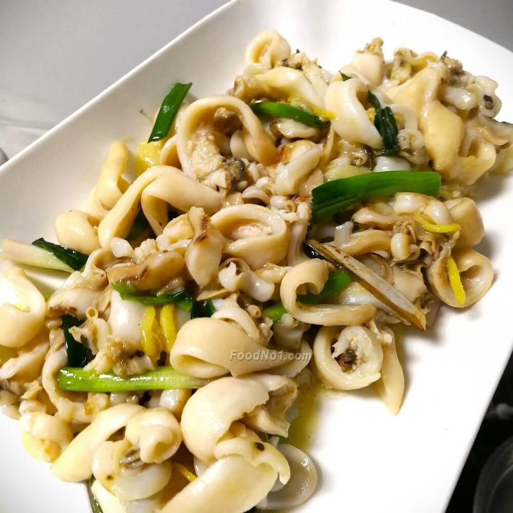 蟶子做法, 海鮮炒法, 蔥薑料理