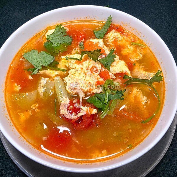 蕃茄青瓜蛋花湯