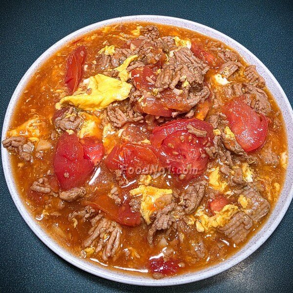 滑蛋蕃茄肉粒老少咸宜