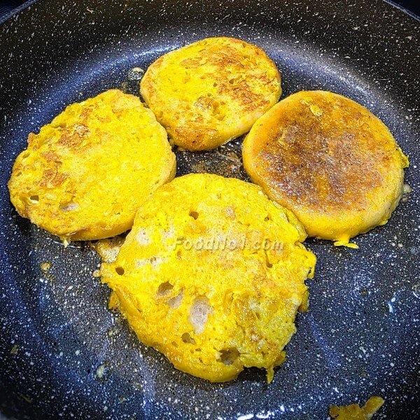 英式鬆餅西多士-牛油中火慢煎