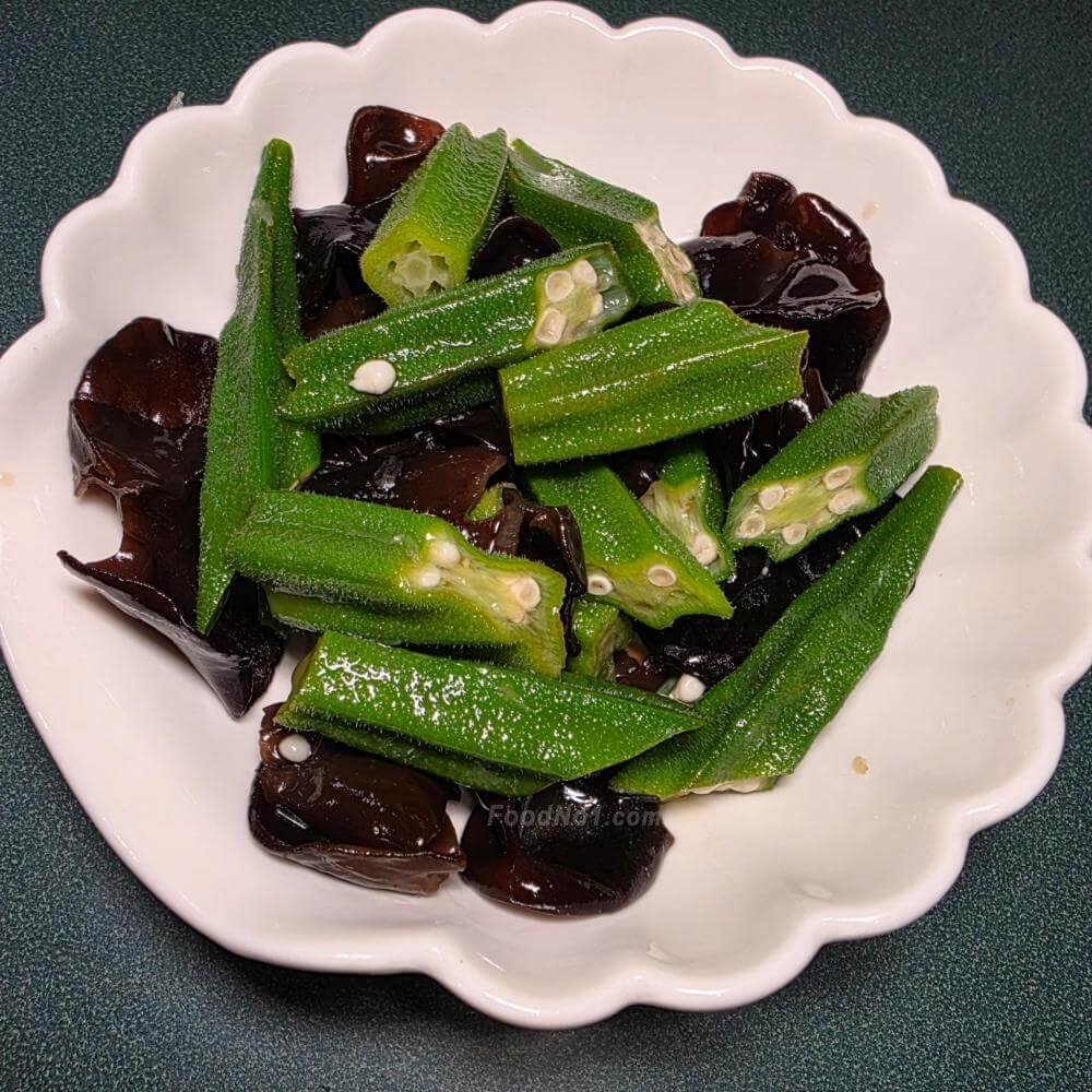 青檸雲耳拌秋葵