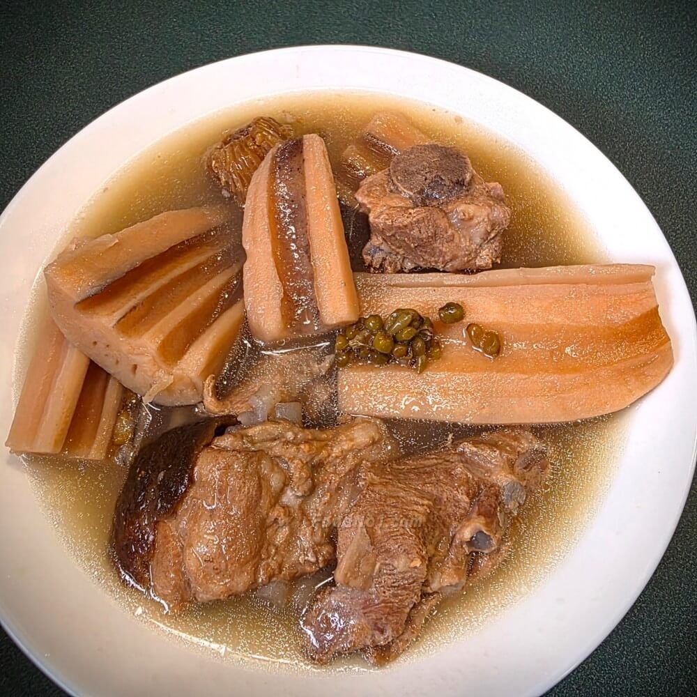 蓮藕綠豆陳皮蜜棗排骨湯-材料