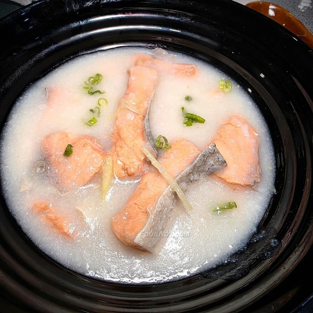 三文魚腩米水粥