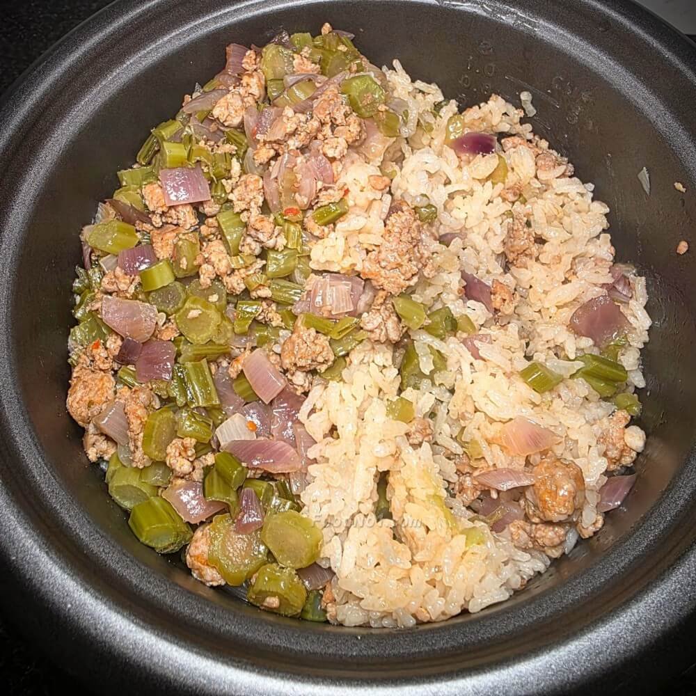 電飯煲焗飯 (肉碎蔬菜版)