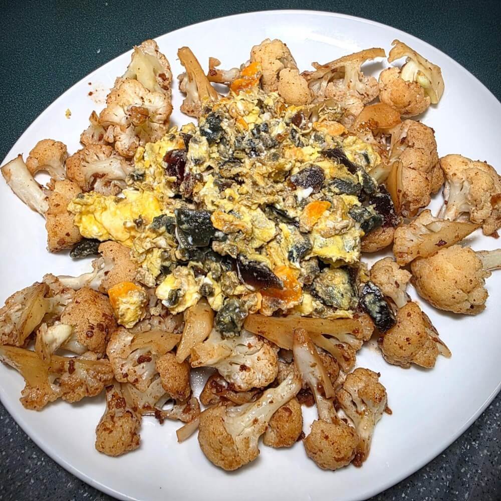 三色蛋炒椰菜花-低炭