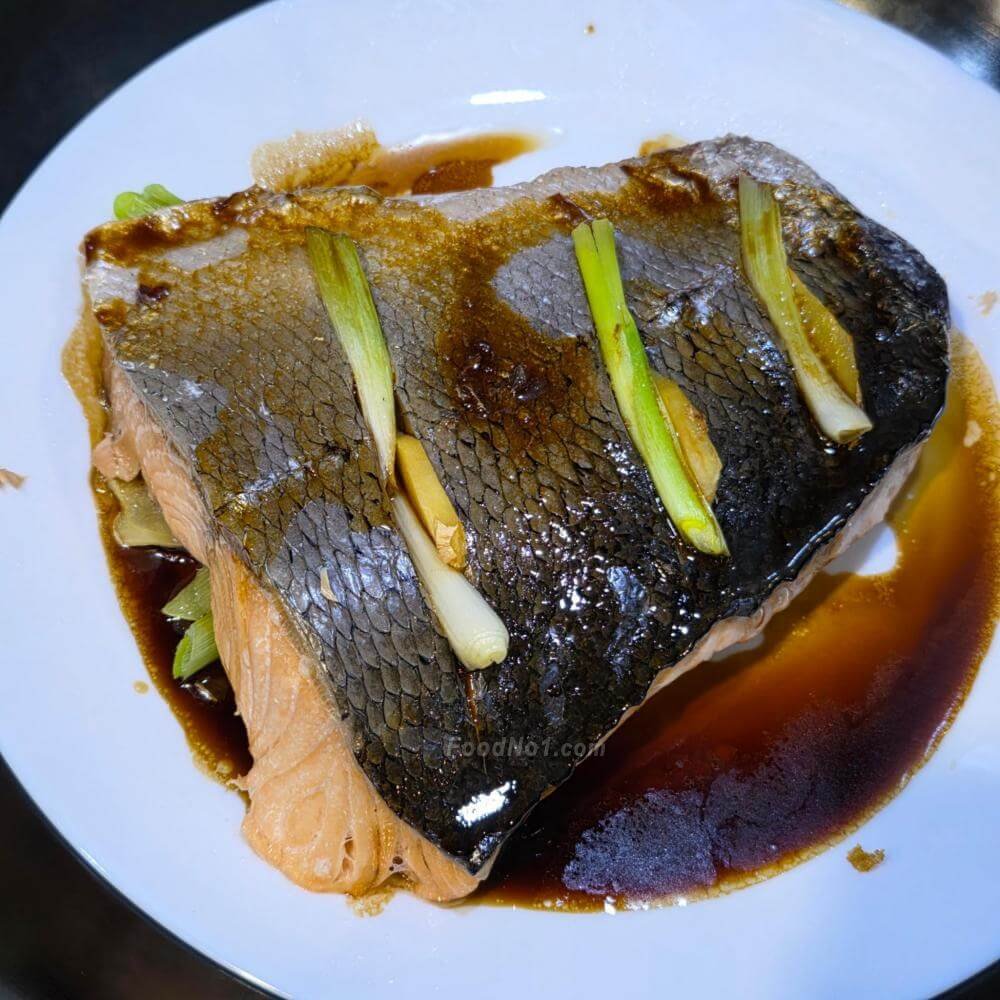 微波叮三文魚扒