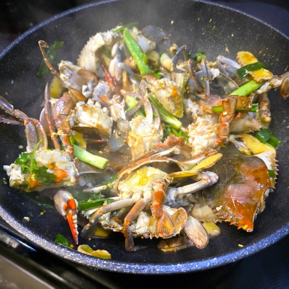 薑蔥爆炒南蟹仔-可上碟了