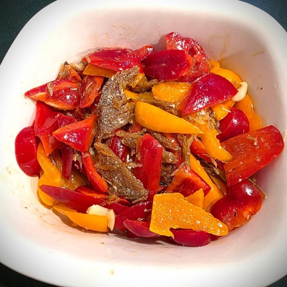 鮮炸鯪魚油快炒彩椒