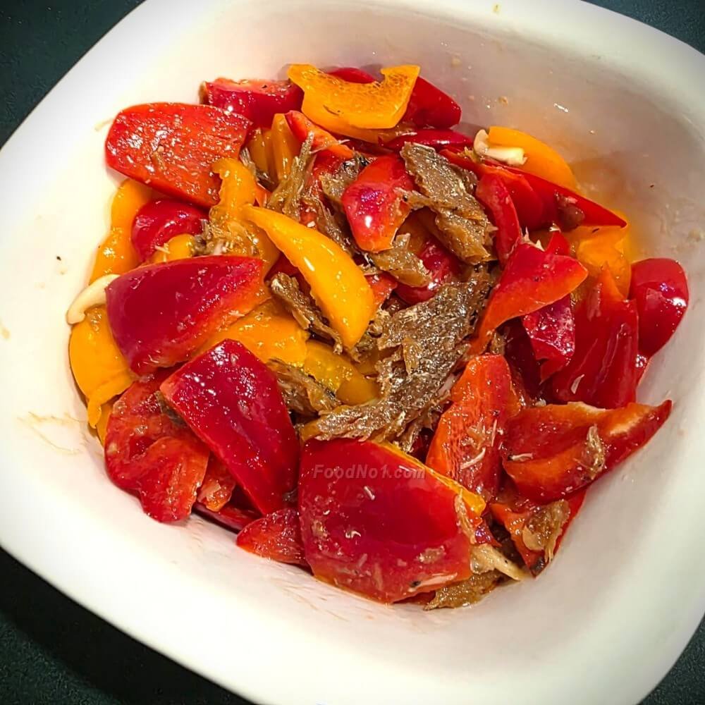 鮮炸鯪魚油快炒彩椒