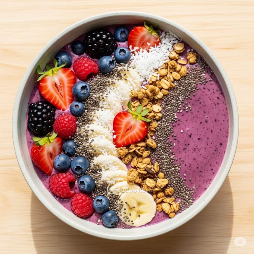 健康雜莓果昔碗