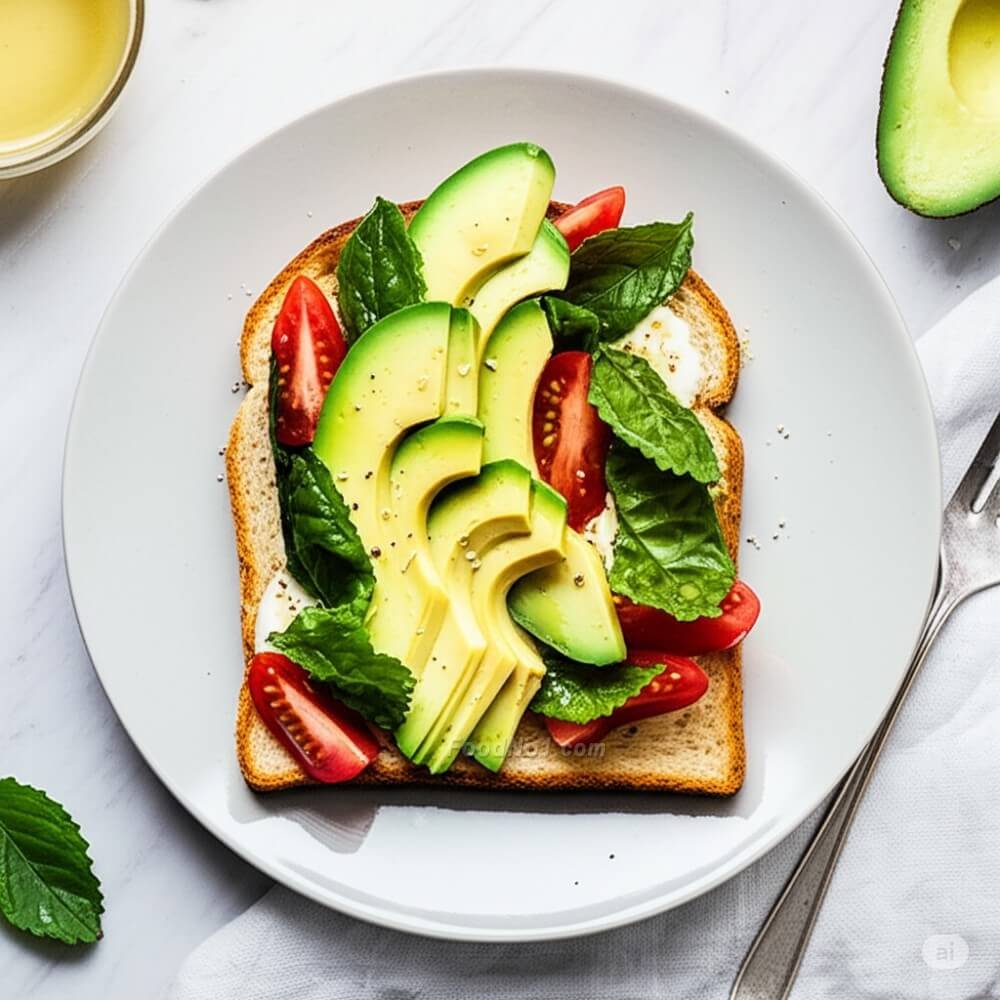 清新牛油果多士