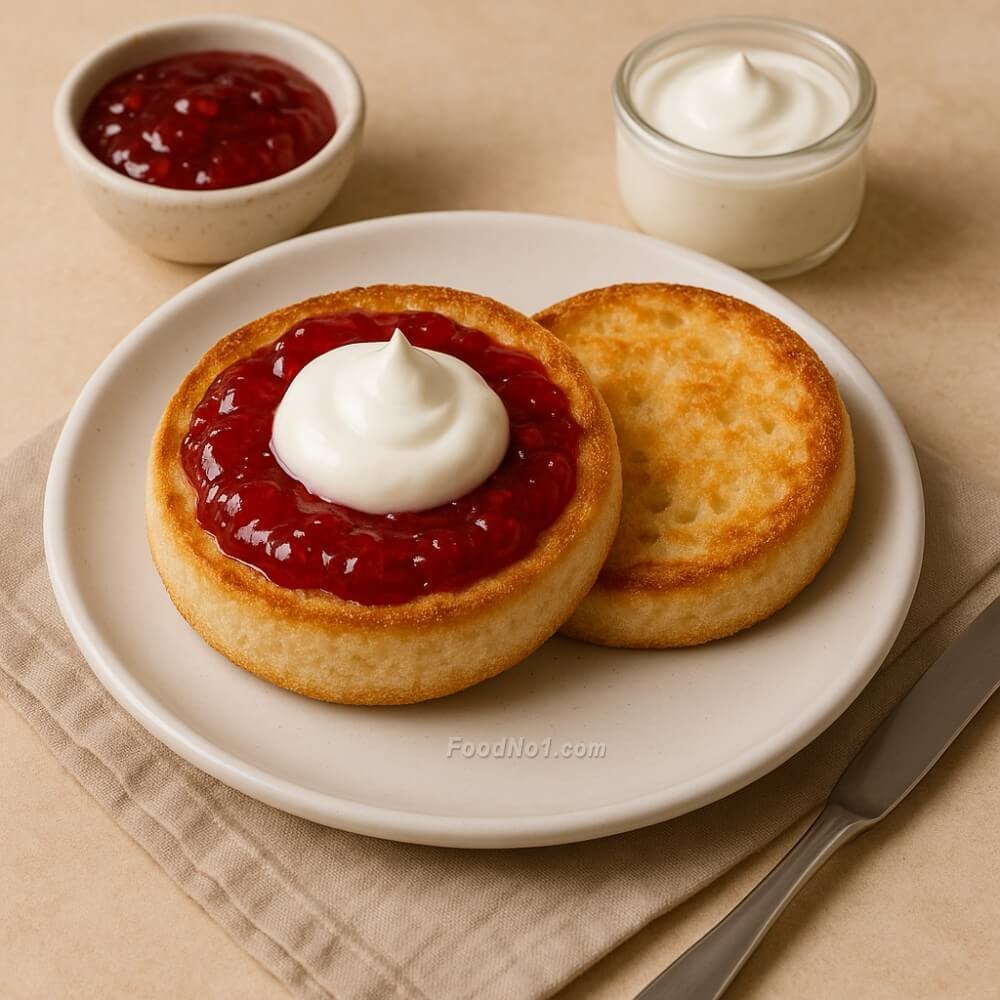 英式鬆餅配果醬忌廉