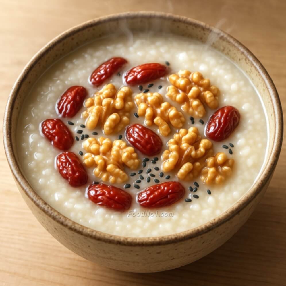 紅棗核桃補血養顏粥