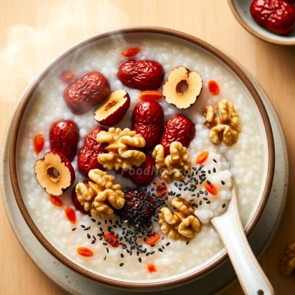 紅棗核桃補血養顏粥