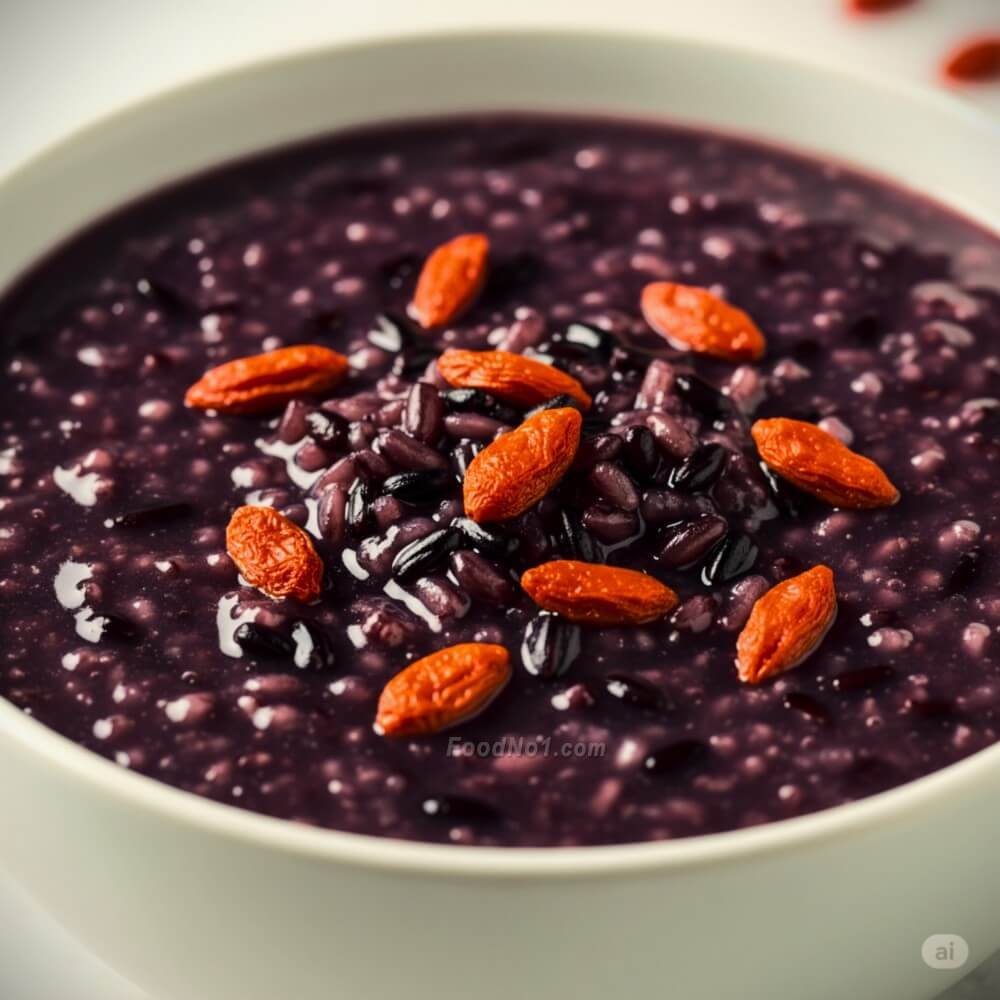 黑米枸杞養髮烏髮粥