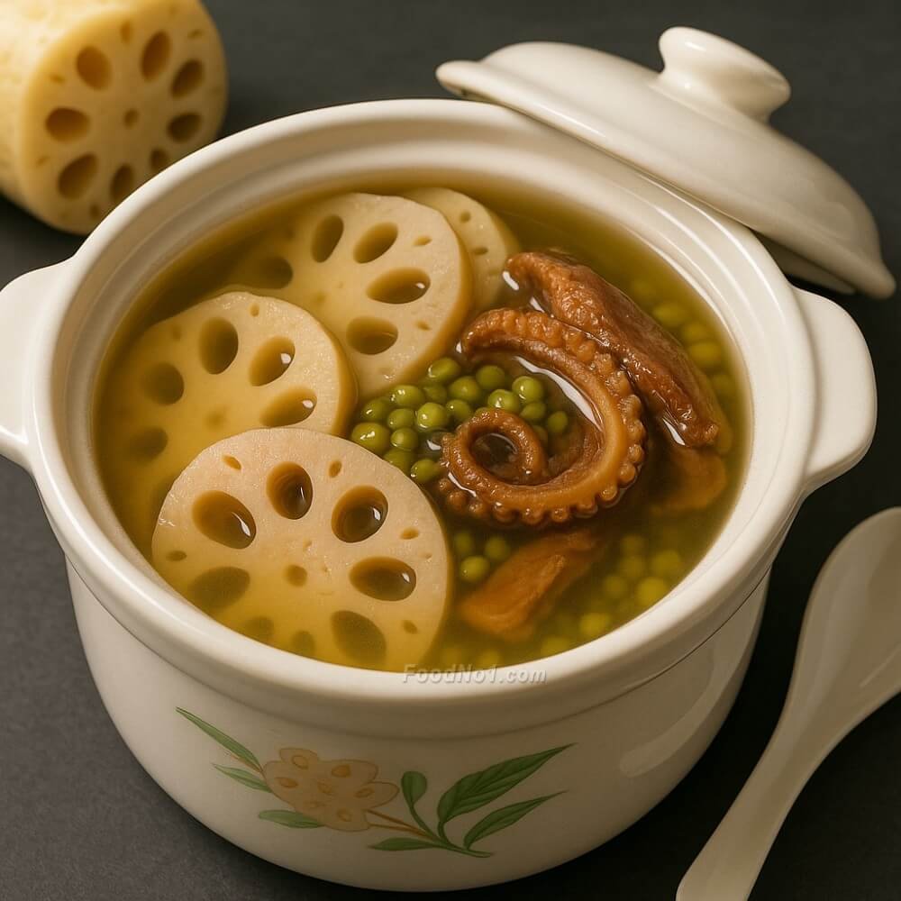 蓮藕章魚綠豆湯