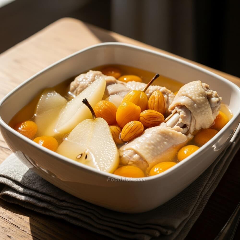 雪梨川貝南北杏燉雞