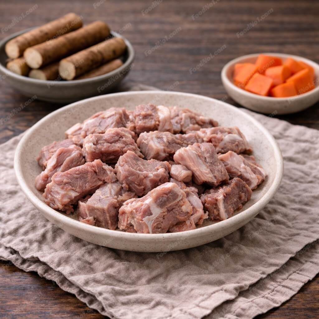 牛蒡紅蘿蔔排骨湯-材料