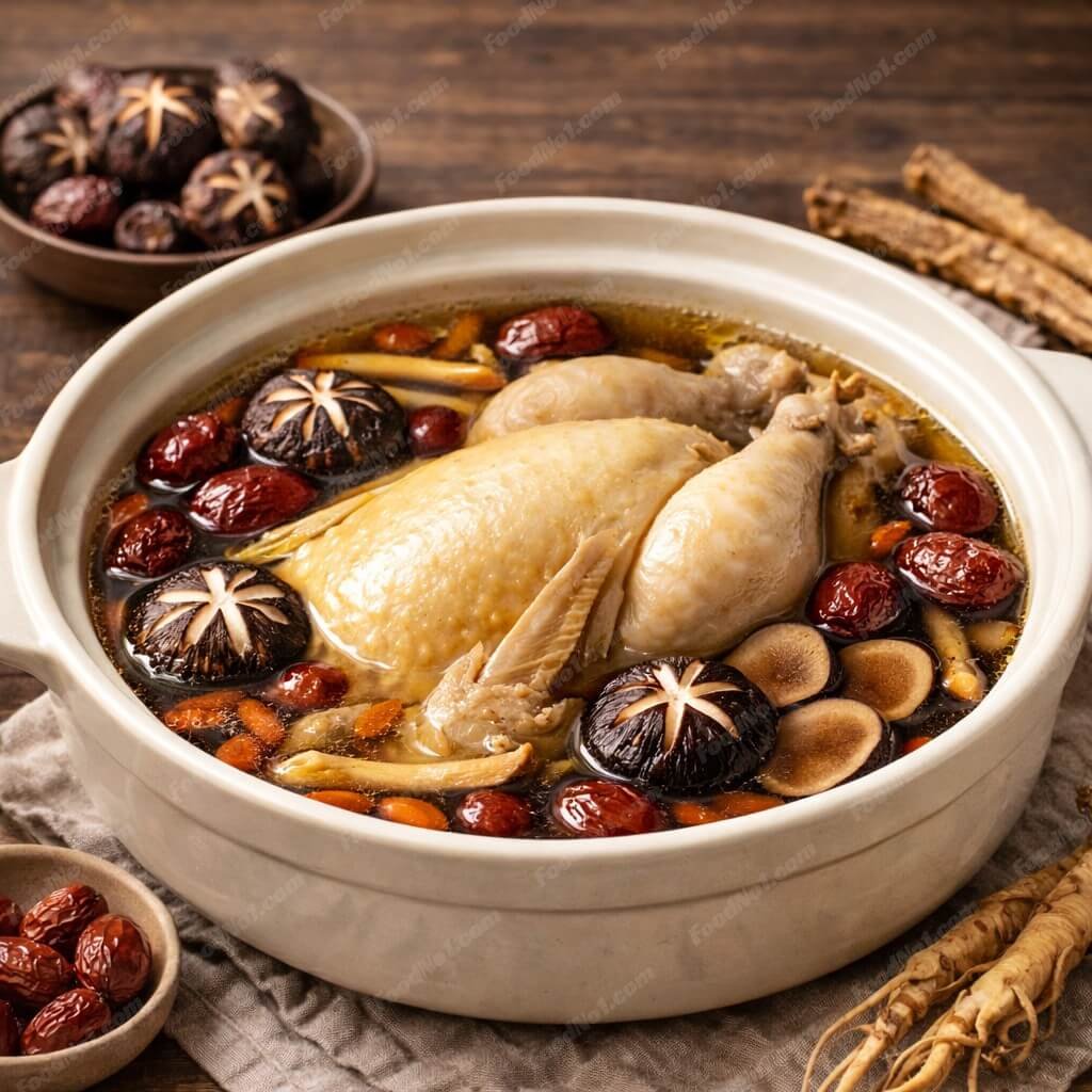 花菇黨參紅棗雞湯
