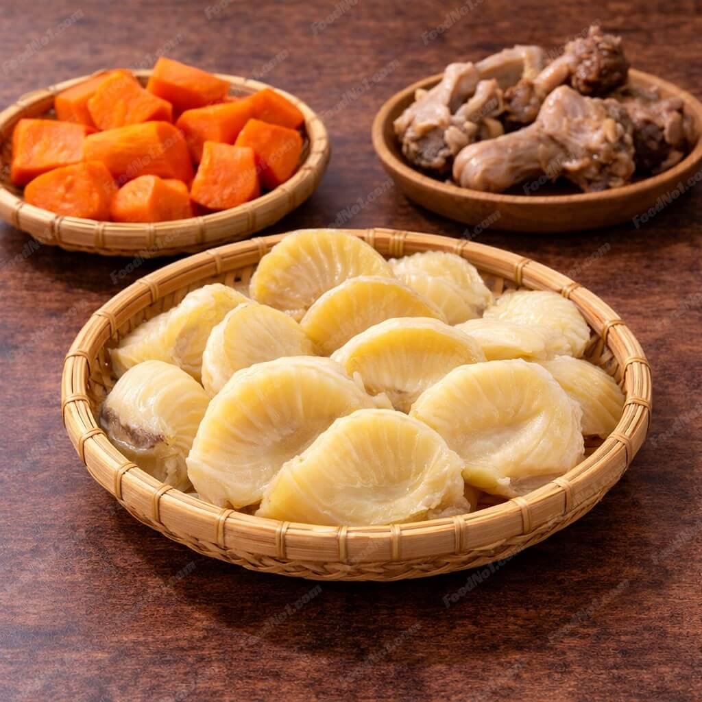 響螺片紅蘿蔔豬骨湯-材料