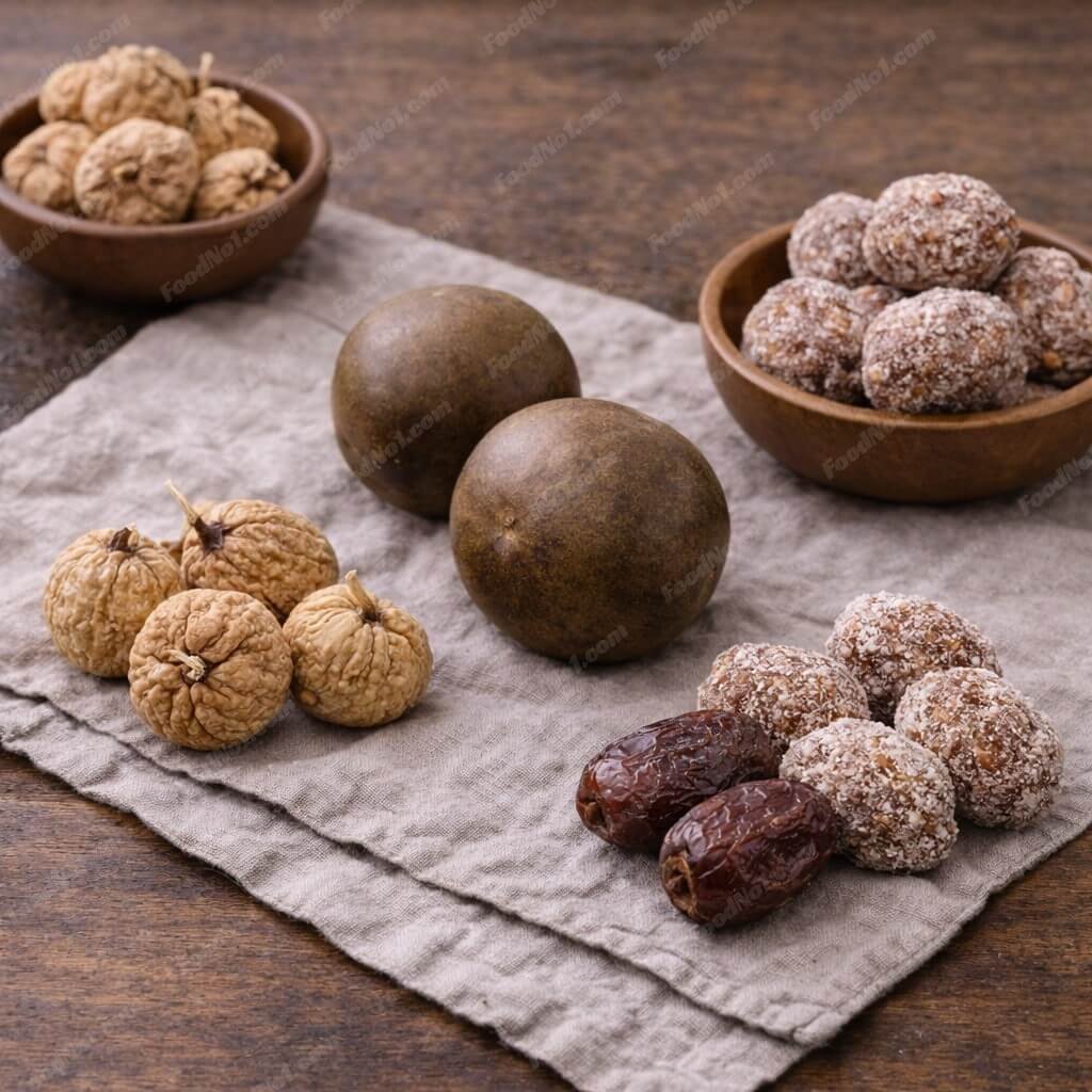 羅漢果無花果蜜棗湯-材料