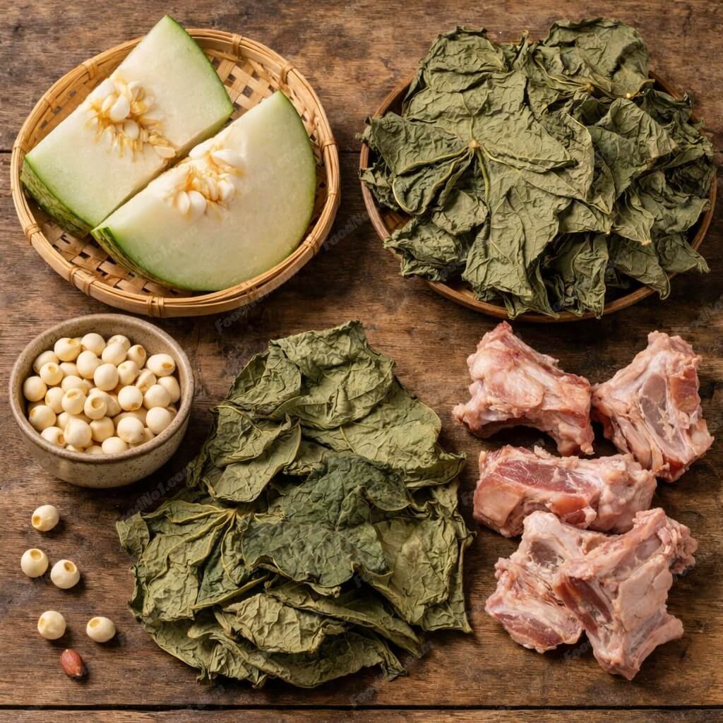 冬瓜薏米瘦肉湯-材料