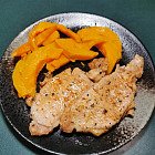 微波黃金南瓜豬扒 微波黃金南瓜豬扒