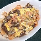 滑蛋蝦仁牛肉炒蝦米腸 滑蛋蝦仁牛肉炒蝦米腸