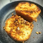 煎香合桃牛油蛋榚 合桃牛油蛋榚做法, 快速早餐,下午茶小點