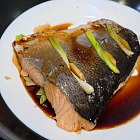 薑蔥豉油微波三文魚(鮭魚) 微波叮三文魚扒