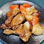 今日煮意 (#285) 蒜香薯仔焗雞腿 3824