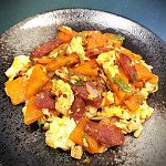 臘腸嫩蛋炒南瓜 臘腸嫩蛋炒南瓜