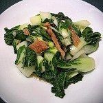 鮮炸鯪魚油炒奶油白菜芯 鮮炸鯪魚油炒奶白菜芯