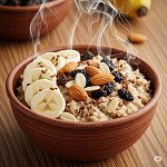 健康麥皮香蕉堅果碗 健康麥皮香蕉堅果碗