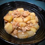甜酸薯仔肉粒炆冬瓜 甜酸薯仔肉粒炆冬瓜