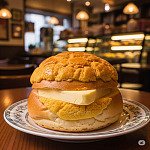 港式菠蘿包夾牛油 港式菠蘿包夾牛油