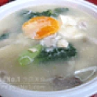 今日煮意 ( #122 ) 時菜肉片咸蛋豆腐湯