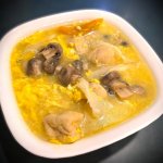 蘑菇紹菜豆卜蛋花湯