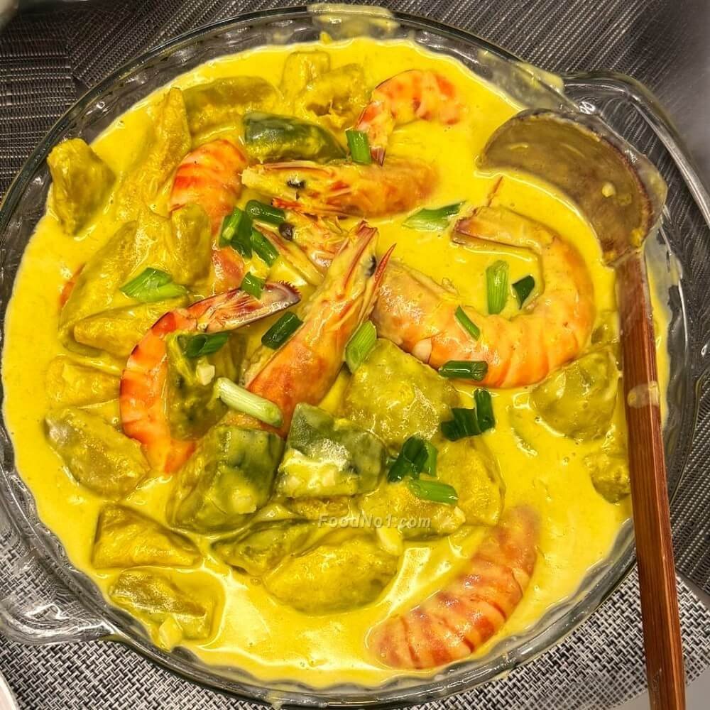 椰汁日本南瓜大蝦 3976