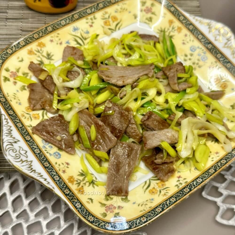 西班牙豬肉片炒京蔥