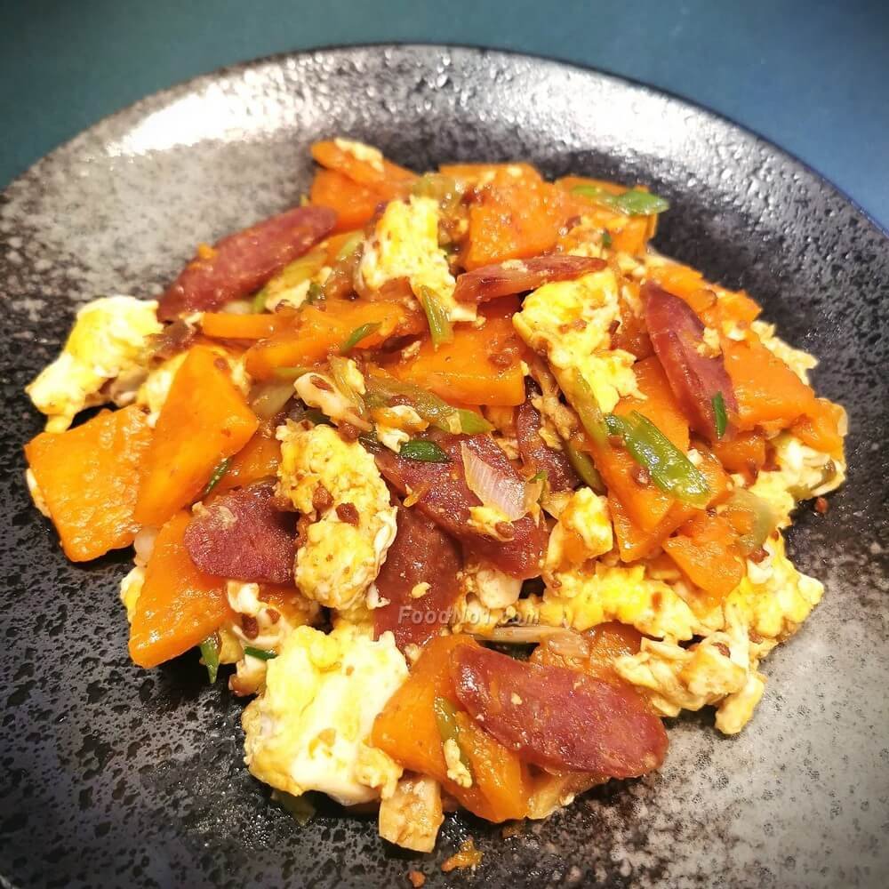 臘腸嫩蛋炒南瓜