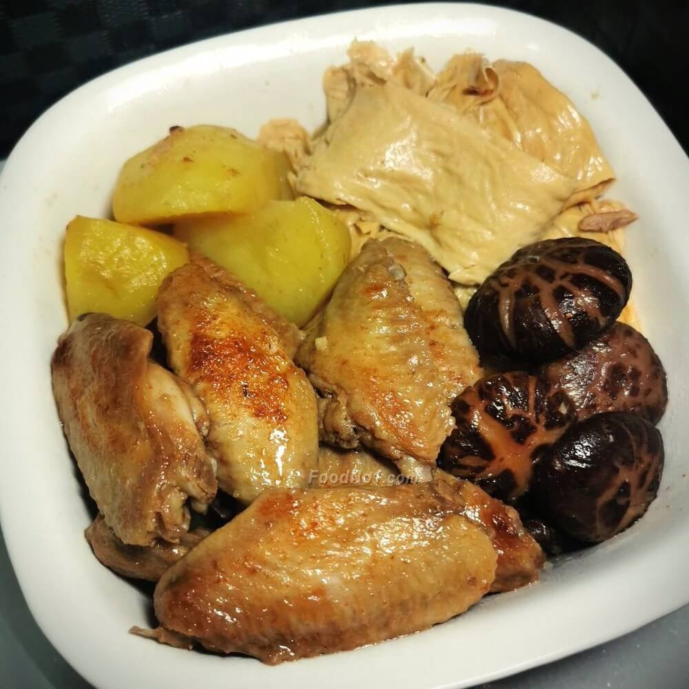 枝竹薯仔炆雞翼 4160