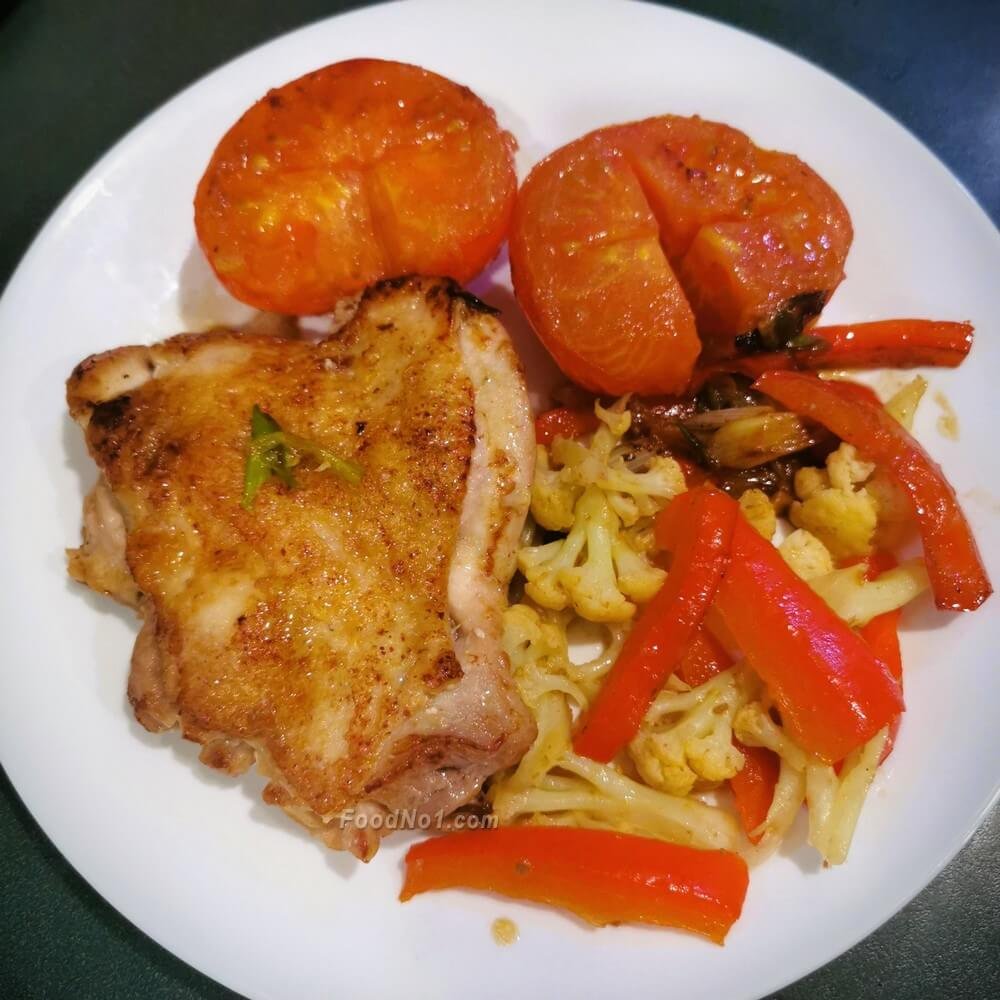 香煎雞扒佐鮮蔬 3849.0