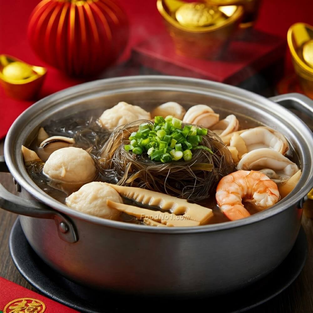 發財珍寶做法,髮菜湯,簡易年菜