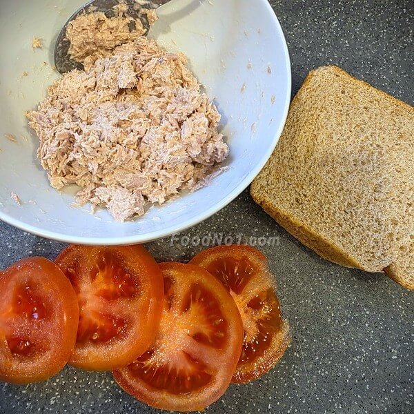 吞拿魚多士三文治材料