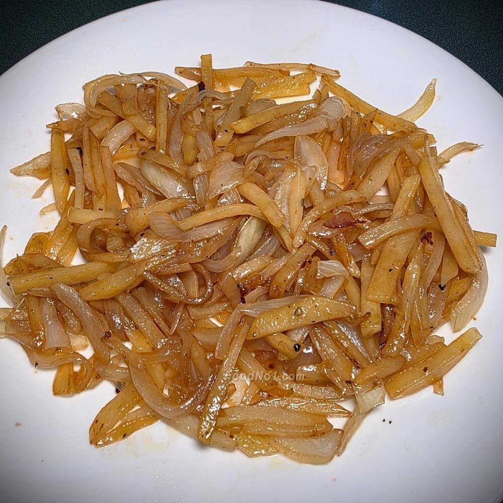 洋蔥慢炒薯絲  (家常炒)