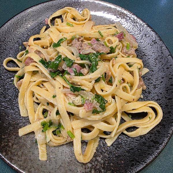 奶油乳酪醬拌義式寬麵,吸引力