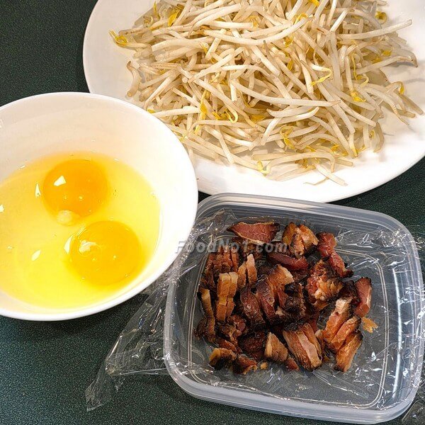 臘味芽菜芙蓉蛋材料